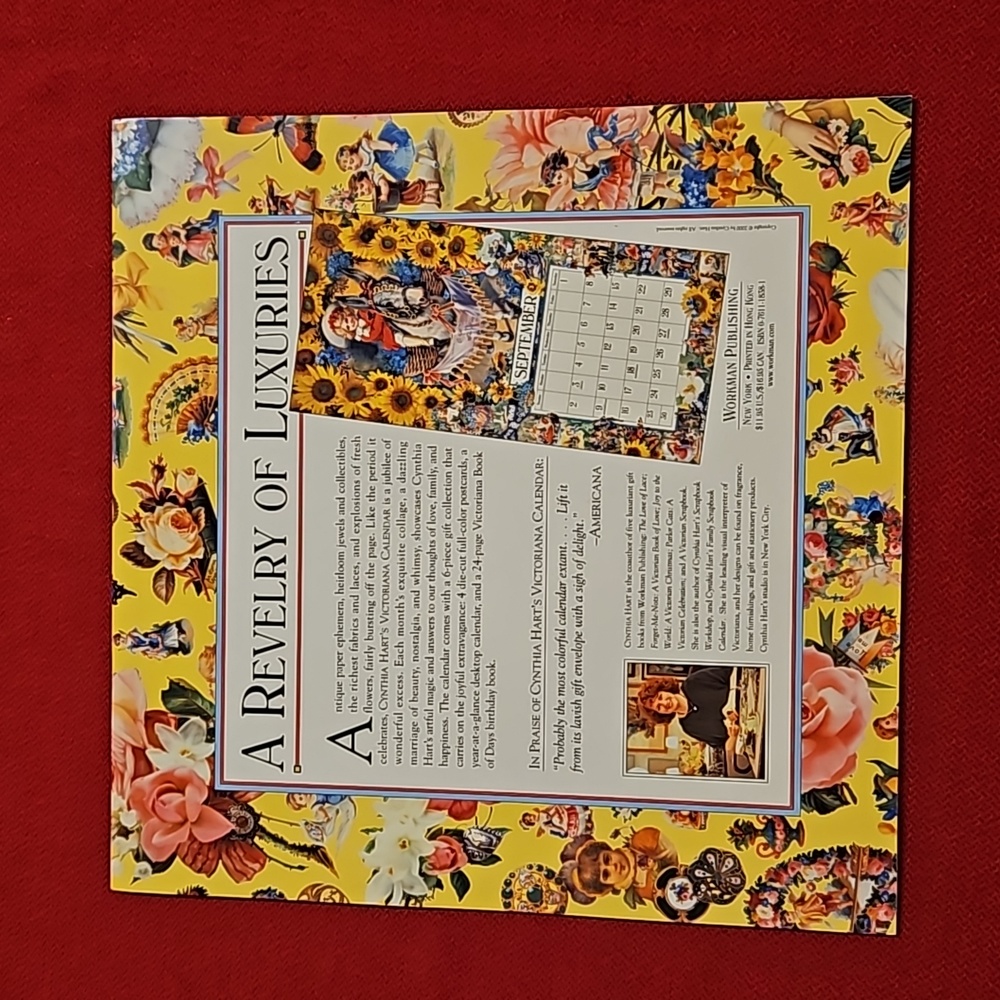 Cynthia Hart's Victoriana 2001 calendar UNOPENED cards scrapbooking decoupage - Picture 7 of 16